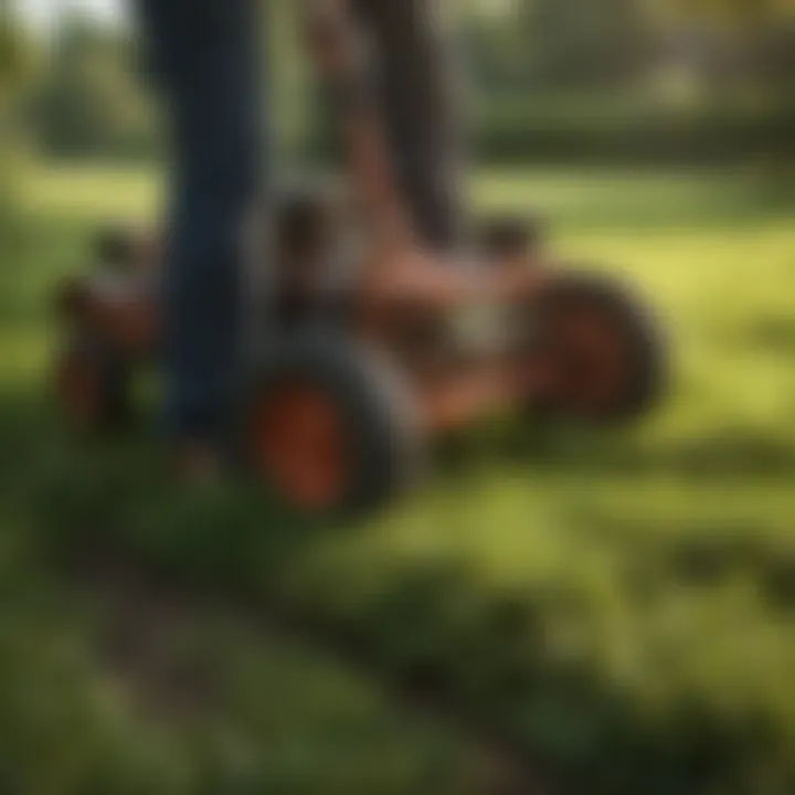 Cultural methods of weed control in a lush lawn