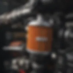 Detailed view of Mobil One Oil Filter technology