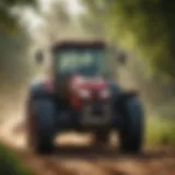 Modern tractor showcasing advanced technology in agriculture