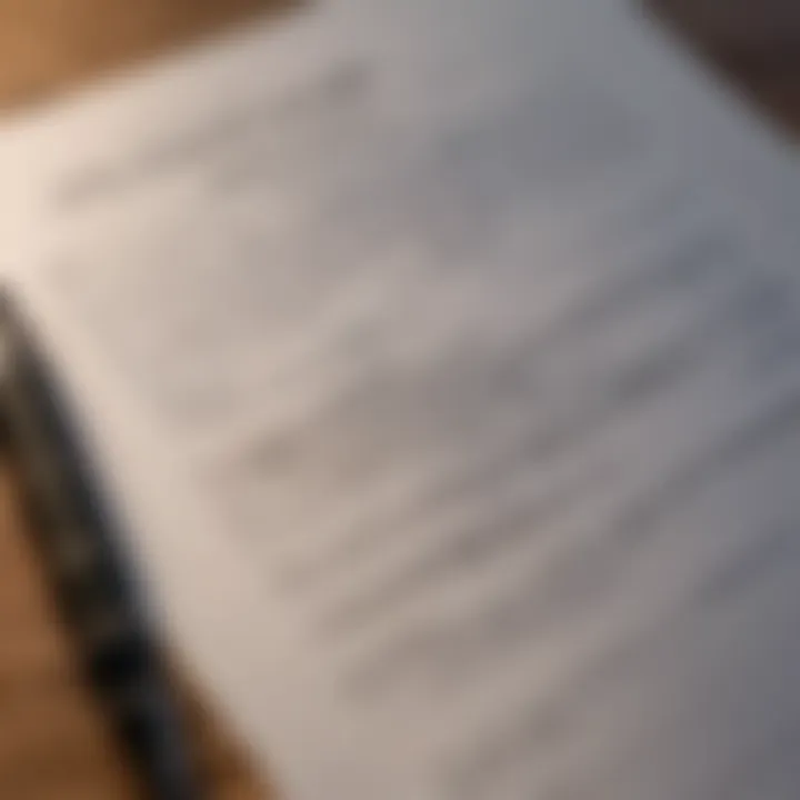 A loan agreement document with a pen resting on top