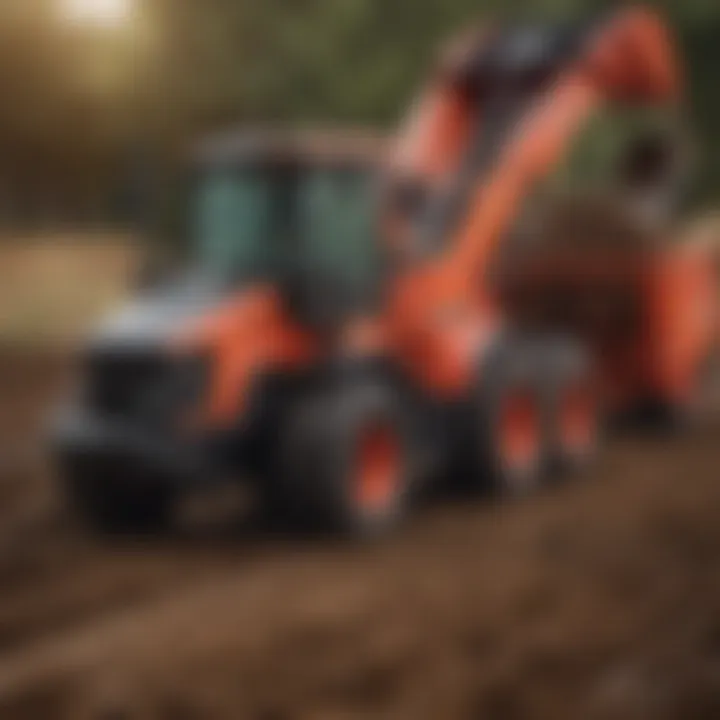 Close-up of Nortrac loader's components highlighting key elements