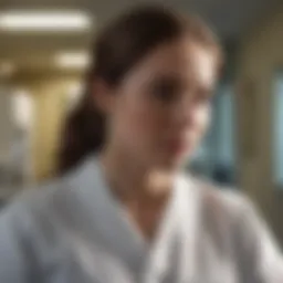 Nurse providing care to a patient in a hospital setting