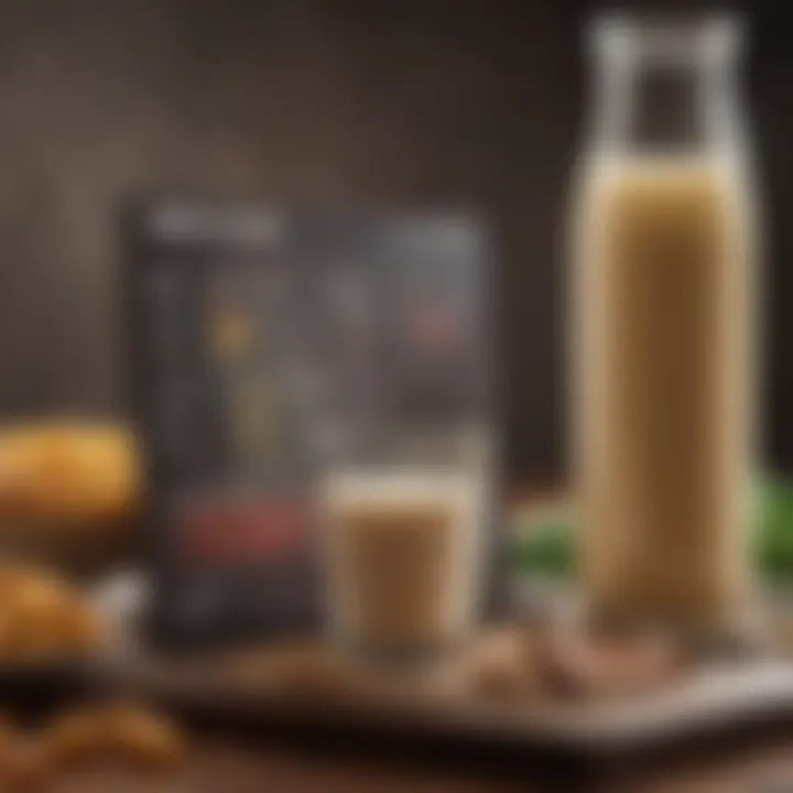 Nutritional profile chart for milk protein isolate and whey protein
