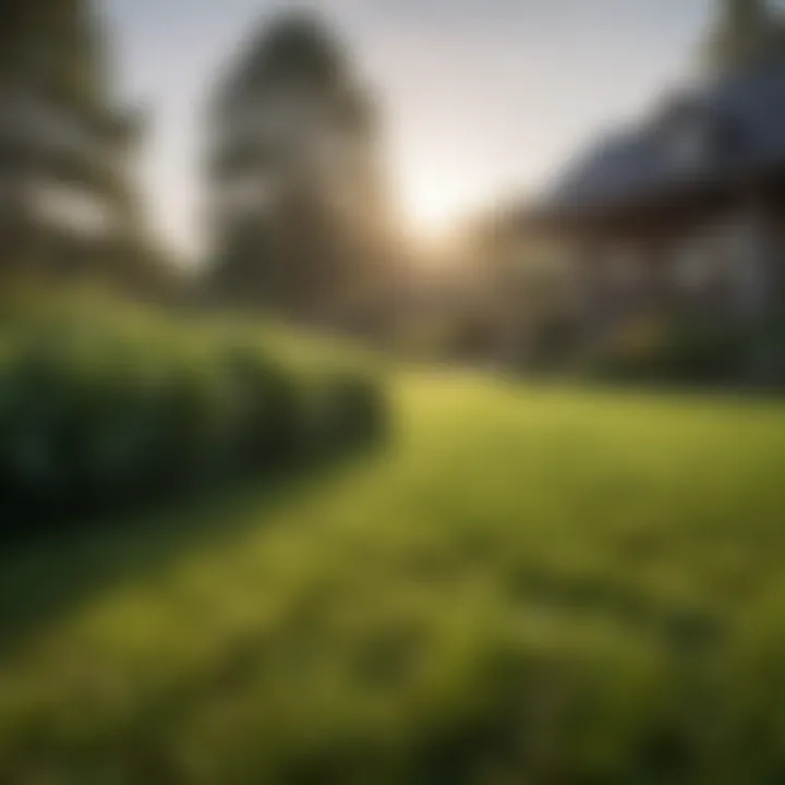 Lush lawn showcasing optimal grass variety for Middle Georgia