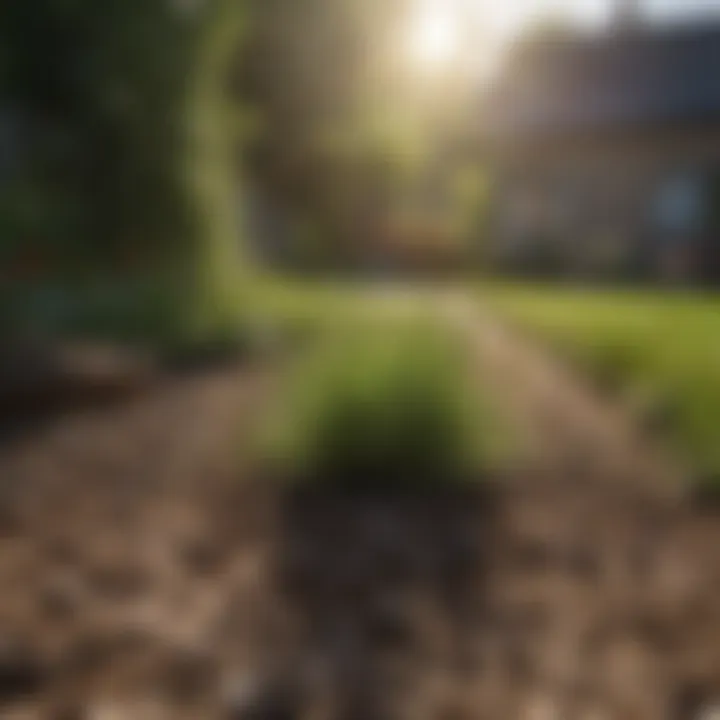 Climate impact on grass growth in a garden
