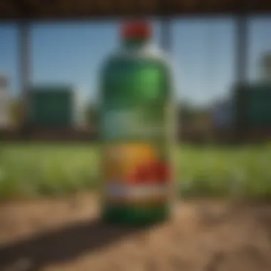 Paraquat Dichloride: A Powerful Herbicide Close-up of paraquat dichloride container