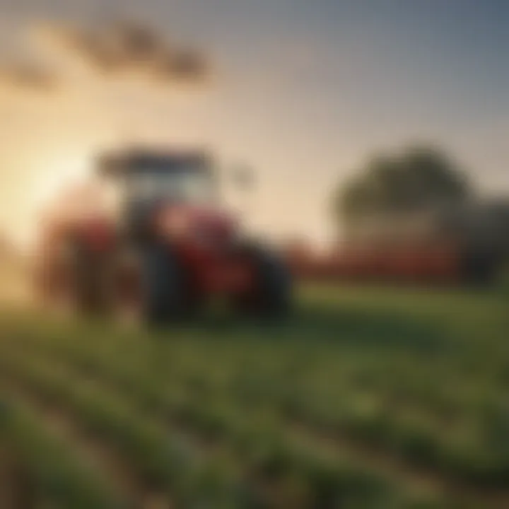 A farmer applying safe pesticide solutions in a field environment