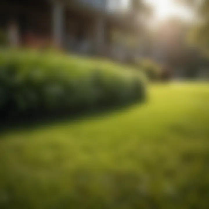 Vibrant lawn in Alabama with healthy grass after maintenance