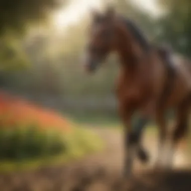 Diagram showcasing the therapeutic benefits of Polyglycan for equine athletes.
