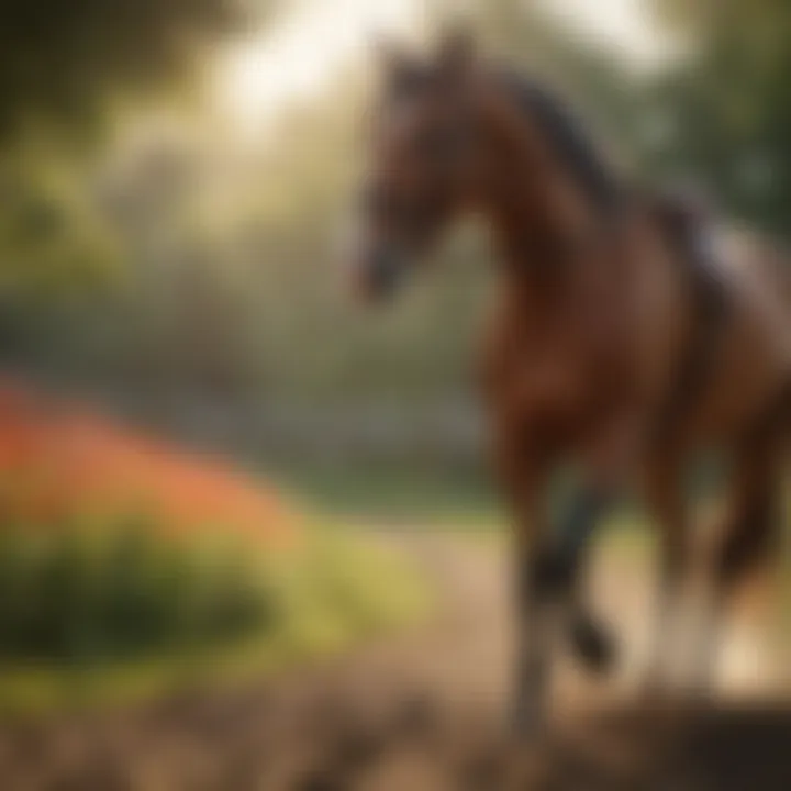 Diagram showcasing the therapeutic benefits of Polyglycan for equine athletes.