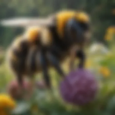 Diversity of Bumblebee Species Illustration of various bumblebee species