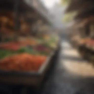 Local Markets as a Solution to Food Accessibility A farmer's market showcasing fresh produce and local goods.