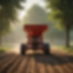 Innovative PTO driven fertilizer spreader in action