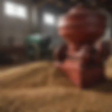 Variety of PTO Grain Grinders Available in Market A variety of PTO grain grinders displayed in a market setting