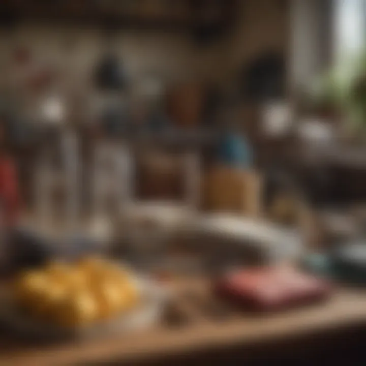 Essential accessories for rural mail carriers displayed on a table