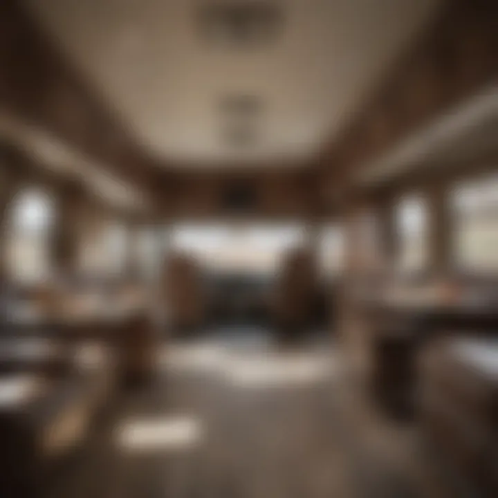 Interior of a high-end RV available in Waterloo, Iowa