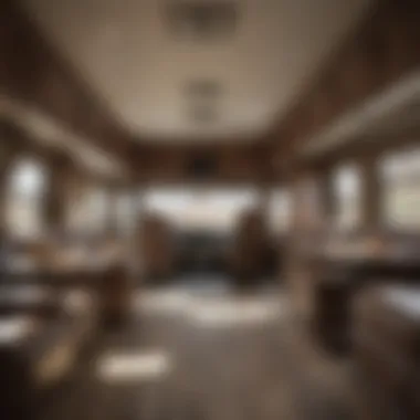 Luxury RV Interior in Waterloo, Iowa Interior of a high-end RV available in Waterloo, Iowa