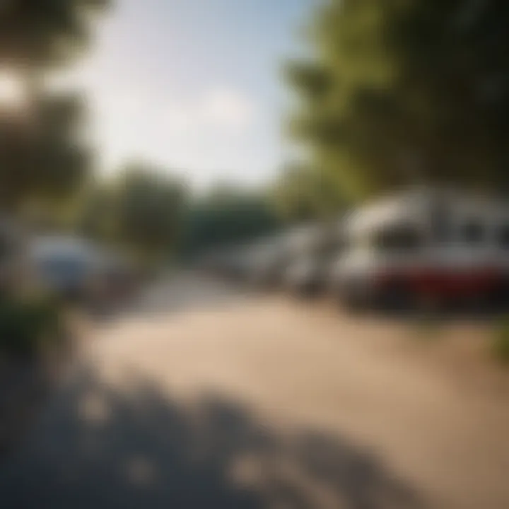 A picturesque RV park in Waterloo, showcasing the local scenery