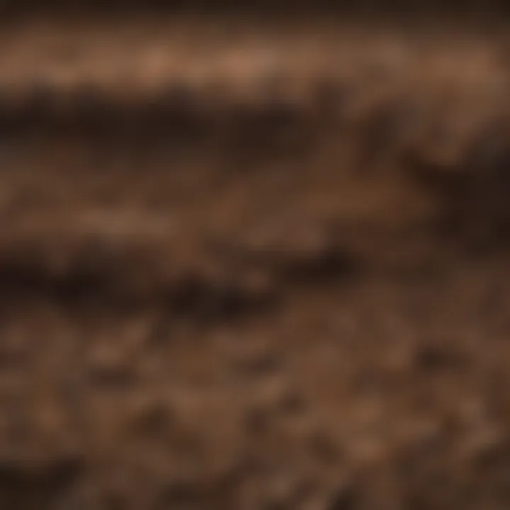 Illustration depicting soil layers with varying temperature gradients