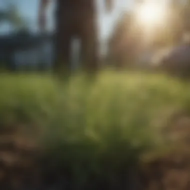 Organic Fertilization for Growth Fertilization of Bermuda grass with organic products