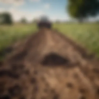 Signs of Mole Activity in Fields Signs of mole activity in agricultural fields