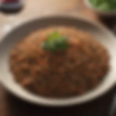 A gourmet dish featuring lentils as a key ingredient