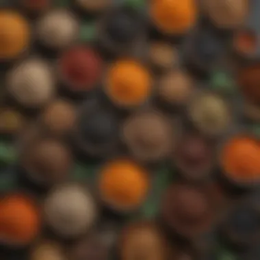 A variety of lentils in vibrant colors displayed in bowls