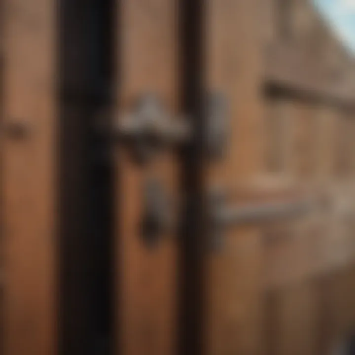 Installation of a latch on a farm gate