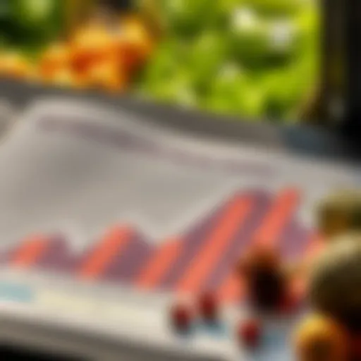 A detailed chart illustrating agricultural market trends