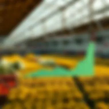 Graph showcasing consumer behavior patterns in agriculture