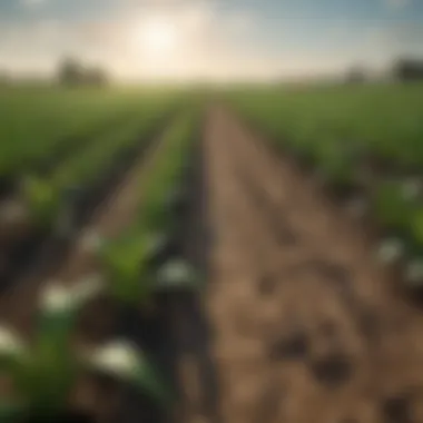 Crops Thriving with Ammonium Compound Benefits Healthy crops benefiting from ammonium