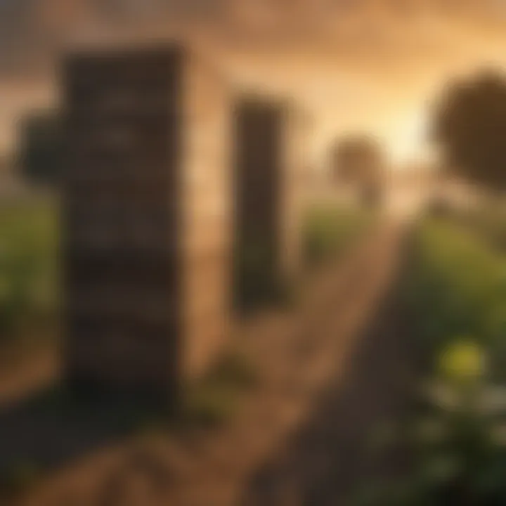 A lush agricultural field benefiting from bat boxes for mosquito management