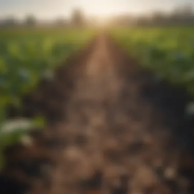 Diverse crops thriving in a well-managed field