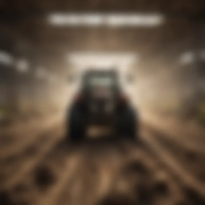 Visual depiction of farm productivity impacted by financing