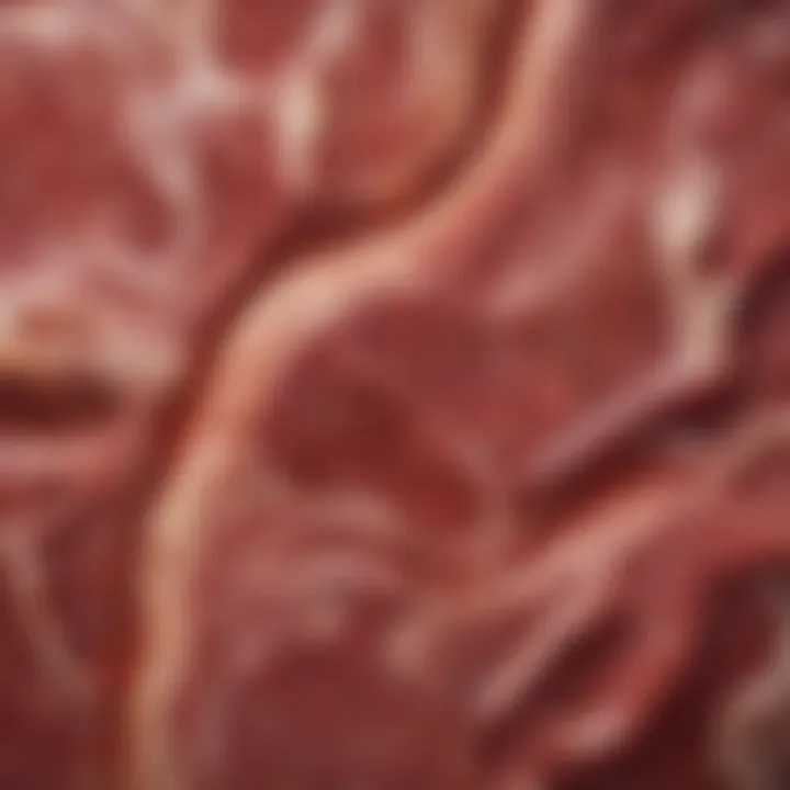 Infographic illustrating marbling effects on meat quality