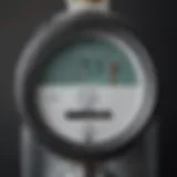 Detailed view of a TDS water meter showcasing its features