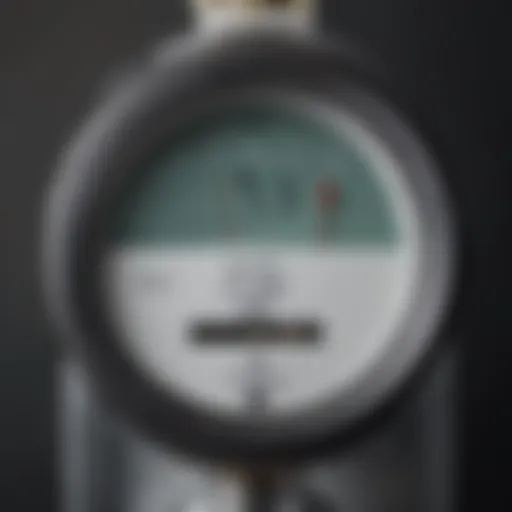 Detailed view of a TDS water meter showcasing its features