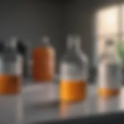 Bleach solution in a laboratory setting