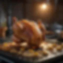 Diagram illustrating optimal chicken cooking temperatures