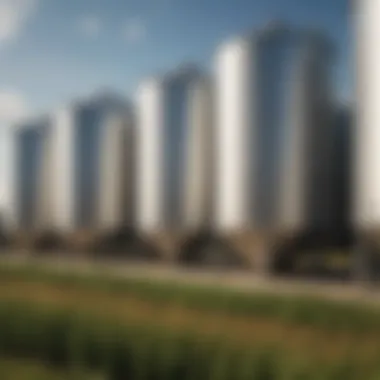 Conical Storage Tanks in Agricultural Applications Conical storage tanks utilized for agricultural product storage