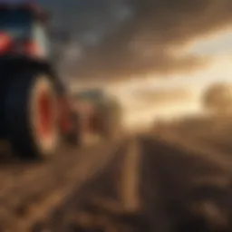 Innovative country line equipment in action on a farm