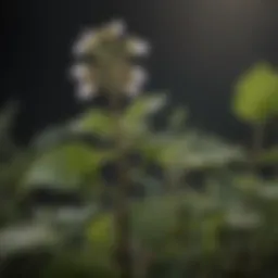 Close-up of Dead Nettle plant showcasing its distinctive leaves and flowers