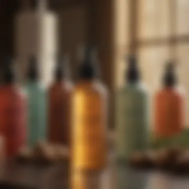 Variety of Dry Sanitizer Formulations for Salons A visually appealing arrangement of different dry sanitizer formulations highlighting their unique attributes