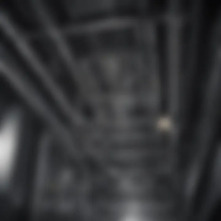 Visual representation of air flow through a duct HEPA filtration system.