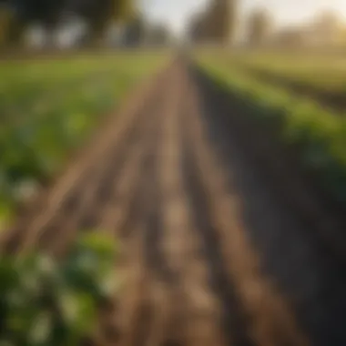 Vibrant agricultural landscape showcasing diverse crops