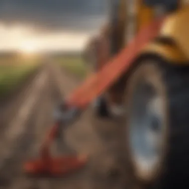 Safe usage of tie down straps in agricultural settings