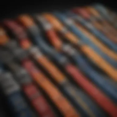 Variety of Tie Down Straps for Various Applications Different types of equipment tie down straps displayed