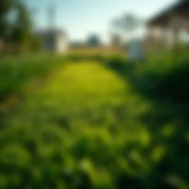 Illustration of ecological benefits of fairway lawns in agriculture