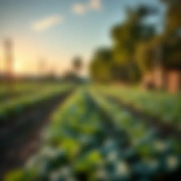 A landscape of sustainable farming practices aligned with FSMA standards