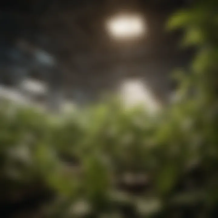 Advanced lighting systems used within a grow tent for plant cultivation
